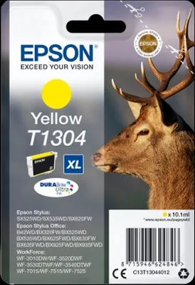 Image de Cartouche d'encre Epson T1304 jaune Paquet de 8 pièces