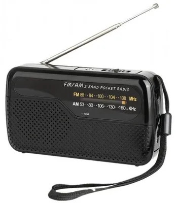 Image de Petite radio d'urgence portable de 12 cm, fonctionnant sur piles