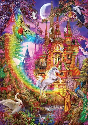 Produktbild von ART PUZZLE Puzzle Regenbogenschloss 500 Teile