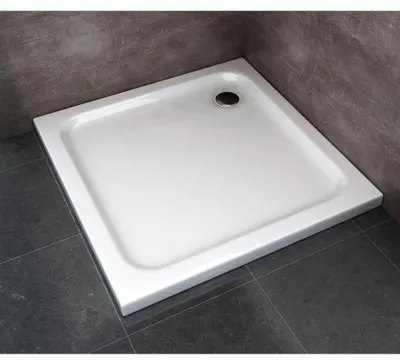 Immagine prodotto di Piatto Doccia Quadrato H5cm in ABS Rinforzato Bianco 80x80 cm