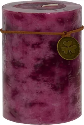 Produktbild von Stumpenkerze Trendkerze mauve Ø 7 x H 9 cm