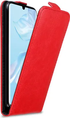 Immagine prodotto di Custodia Cadorabo per Huawei P30 PRO Custodia protettiva in rosso Custodia Flip per telefono cellulare Custodia Cover