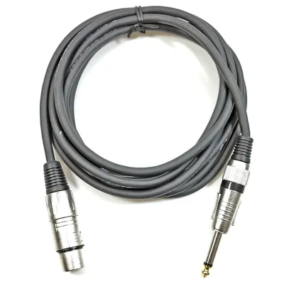 Produktbild von ADAM HALL XLR Verbindungskabel [1x XLR-Buchse - 1x Klinkenstecker 6.35 mm] 3 m Schwarz Adam Hall Mon
