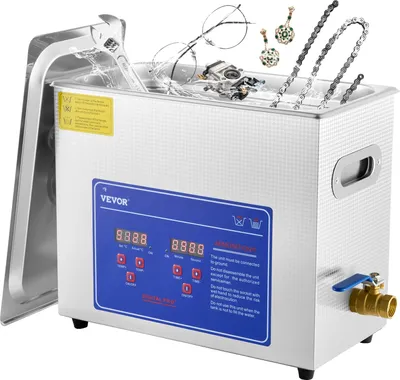 Obrázek produktu pro Ultrazvuková čistička, objem 6 litrů, topný výkon 300 W, frekvence 40 kHz
