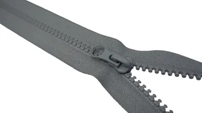 Produktbild von Reißverschluss Kunststoff 90 cm 21# Grau