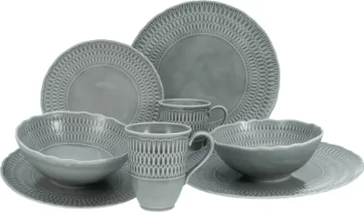Produktbild von CreaTable, 33067, Sofia Stone, Kombiservice 8-tlg, Porzellan