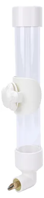 Obrázek produktu pro Automatický dávkovač vody pro ptáky (260 ml) – hygienické řešení pro malé, střední i velké ptáky (bílá barva)