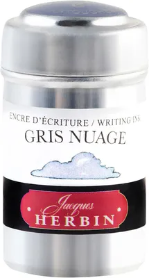 Imagen del producto de J. Herbin, Jacques Herbin, modelo 20108T: Paquete de 6 cartuchos de tinta para plumas estilográficas. Producto ecológico, sin residuos. Color: Gris nube
