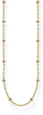 Produktbild von Thomas Sabo KE1890-413-39 Halskette Damen Erbskette Silber Vergoldet 50 cm