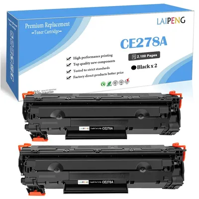 Produktbild von LAIPENG Kompatible CE278A 78A Tonerkartusche bis zu 2100 Seiten für HP LaserJet M1536DNF M1536 MFP P1560 P1566 P1600 P1606 P1606DN Drucker ( Schwarz x 2 )