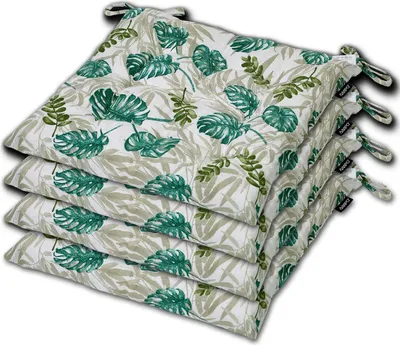 Produktbild von AMPO Sitzkissen Stuhlauflage Stuhlkissen Auflage 4er Set Kissen Sitzpolster 36x36 cm