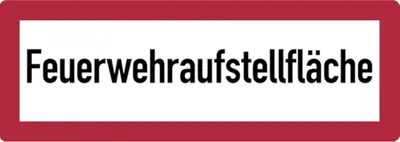 Produktbild von Dreifke® | Schild Feuerwehrschild, Feuerwehraufstell - 594x210x2 mm Aluminium...