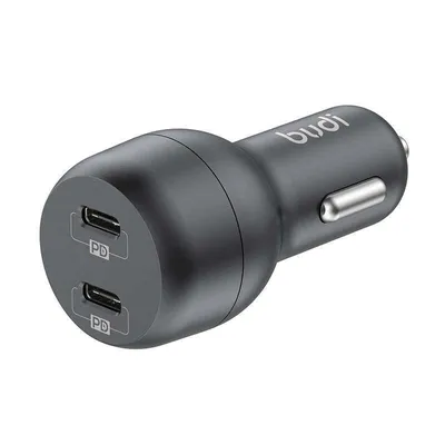 Obrázok produktu pre Nabíjačka do auta Budi, 2x USB-C, 40W, PD (čierna)