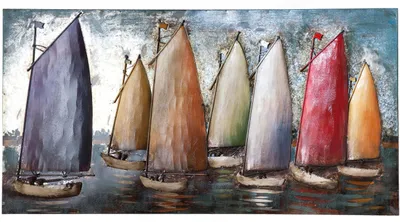 Produktbild von Casablanca by Gilde Sonstige Bilder  Sailing Regatta, Handarbeit H. 60 cm,38868