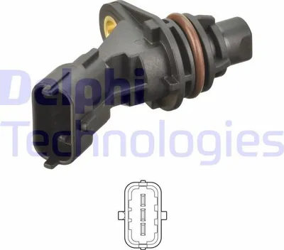Produktbild von DELPHI Nockenwelleposition Sensor für FORD Fiesta Mk6 Schrägheck (JA8, JR8) Nockenwellen SS12294-12B1