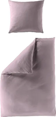Produktbild von BIERBAUM Bettwäsche Mako-Satin flieder 155x220cm, mit 1 Kissen