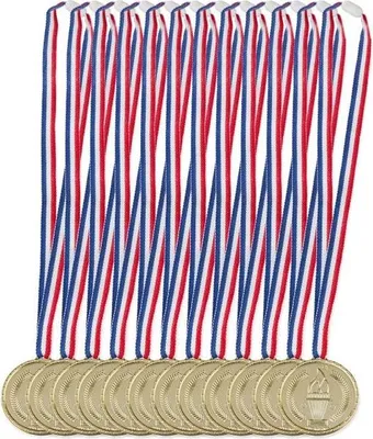 Zdjęcie produktu dla Zestaw 12 złotych medali dla dzieci
