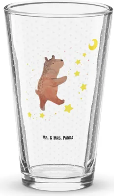 Produktbild von Mr. & Mrs. Panda Glas Bär Träume - Transparent - Geschenk, Tumbler, Traum, Teddy, Träumen, Bierglas, Cocktailglas, Wasserglas, Traumdeutung, Trinkglas