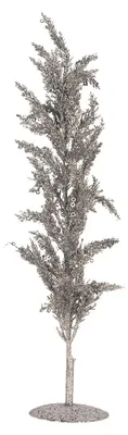 Immagine prodotto di Clayre & Eef Decorazione albero 12x12x60 cm in plastica color argento
