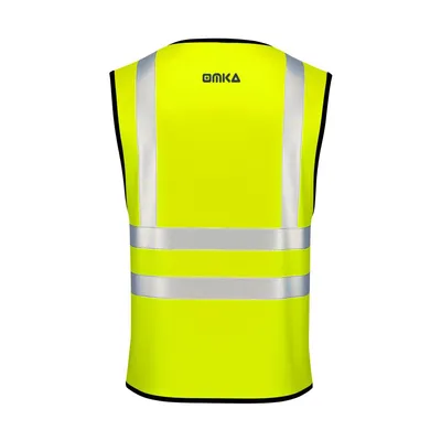 Produktbild von 12x Warnweste Sicherheitsweste Auto Sicherheitswarnweste Pannenweste, Farbe:Neon Gelb, Größe:2XL