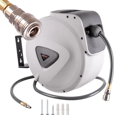Produktbild von Pneumatische automatische Schlauchtrommel 15 m + 1,4 m Schnellkupplungen