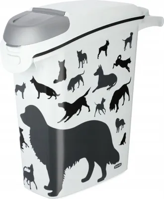 Produktbild von Tierfutterbehälter - Futtertonne - 10 kg Fassungsvermögen - Für Hunde & Katzen - Futteraufbewahrung