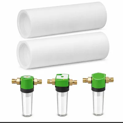 Produktbild von Wasserfilter Kartuschen 2er-Pack 80 Mikron PP-Fasern für Hauswasserwerk, kompatibel mit Grünbeck