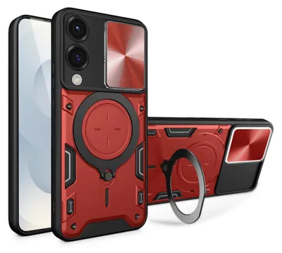 Produktbild von Techsuit CamGuard Pro Hülle für Samsung Galaxy S25 Edge – rot