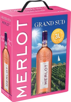 Produktbild von Grand Sud Merlot Rose Pays d'Oc IGP BIB (3l Box)