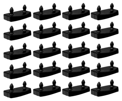 Produktbild von 20 Stück Bett Lattenrost Kappen für Seiten und Kunststoff Lattenrost Ersatzteile Schwarz 53mm Innen