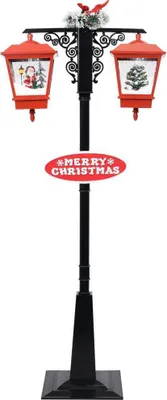 Produktbild von vidaXL Weihnachts-Straßenlampe mit Weihnachtsmann 81 x 40 x 188 cm PVC