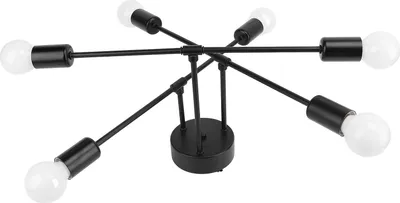 Obrázok produktu pre LED stropné svietidlo Iron Art Moderné 6 svetelných E26 žiaroviek Luster pre spálňu Kuchyňa Kancelária