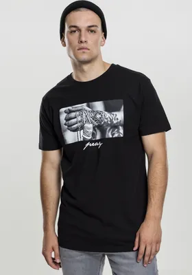 Produktbild von Mister Tee T-Shirt Pray 2.0 Tee Black-XS