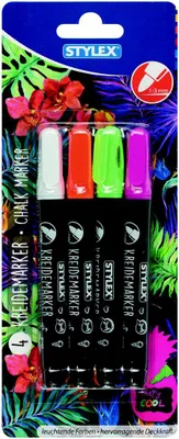 Produktbild von 5 Kreidemarker, 2mm Kreidestifte verschiedene Farben