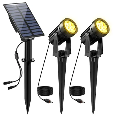 Solar-Gartenleuchte 3000K, IP65, 2 Helligkeitsstufen, 2-in-1