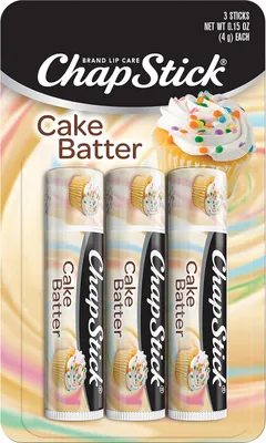 Immagine prodotto di ChapStick | Balsamo labbra, protezione antigelo, rossetti, idratante | Pastella di torta soffice, 3 x 4g