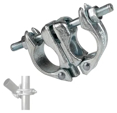 Produktbild von 1 Stück Drehkupplung 48mm x 48mm 360 Grad, Gerüstschellen Drehbar, Gerüstkupplung 48mm, Gerüst Zubehör, Gerüstkupplungen, Drehbare Kupplung Gerüst zur Befestigung von Gerüsten Ankerstange