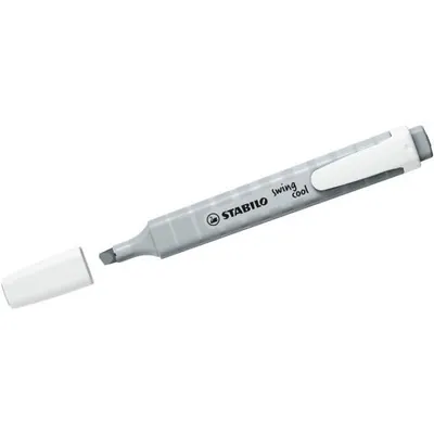 Produktbild von STABILO swing cool Pastel, 1 Stück(e), Grau, Meißel, Grau, Weiß, 1 mm, 4 mm
