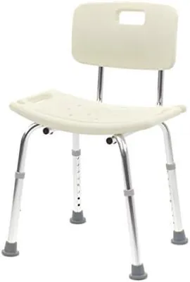 Produktbild von Duschstuhl Badestuhl höhenverstellbar Sitzbreite 50 cm (Mit Rückenlehne)