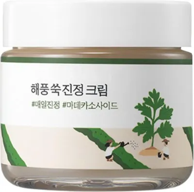 Produktbild von Round Lab Beifuss Calming Cream 80ml - Beruhigende und feuchtigkeitsspendende Gesichtscreme