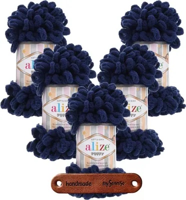 Produktbild von 5 x ALIZE Puffy 58 Navy mit Label
