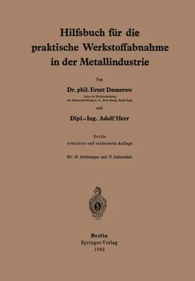 Zdjęcie produktu dla Hilfsbuch für die praktische Werkstoffabnahme in der Metallindustrie