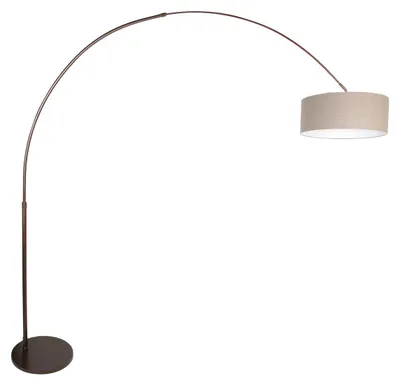 Immagine prodotto di Lampada da terra - marrone - Sparkled Light - metallo tessile - Ø 45cm - E27 - 4767CA - Steinhauer