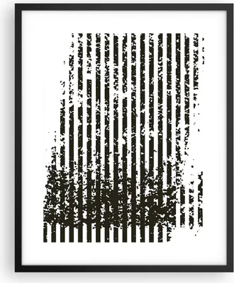 Produktbild von Gerahmtes Poster - Schwarzer Rahmen - Abstraktion Schwarz Gürtel - 40x50 cm - Wand Bild - Wanddeko - Wandbilder - Kunstposter - Wandposter - Bilderrahmen - Bilder - Kunstdruck - P2BPA40x50-4855