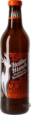 Produktbild von Heißer Hirsch Familienpunsch - Weiße Traube-Orange 750ml
