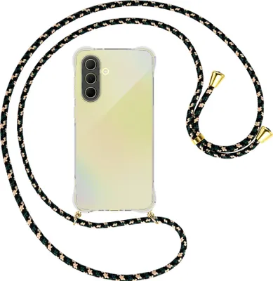 Produktbild von Handykette Backcover-Schutzhülle mit Band (Metall goldfarben) für Samsung A36 5G - camouflage