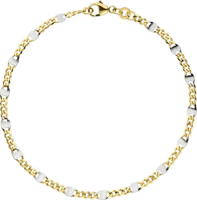 Produktbild von 2mm Stegpanzerarmband Armkette Armband 333 Gold Gelbgold 19cm Goldarmband