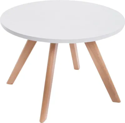 Immagine prodotto di Tavolo rotondo moderno - Tavolo da pranzo di design - Design adatto al pavimento | Colore: Naturale