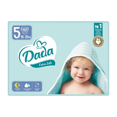 Image de Couches jetables pour bébés DADA Extra Soft 5 JUNIOR 15-25 kg 44 pcs