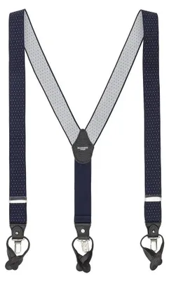 Image de Ceinture Hackett Small Polka Braces, bleu, homme, taille unique